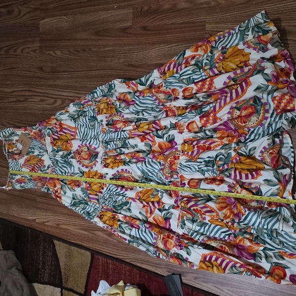 Tropical Floral Maxi Dress in Multi-Color - Picture 5 of 5